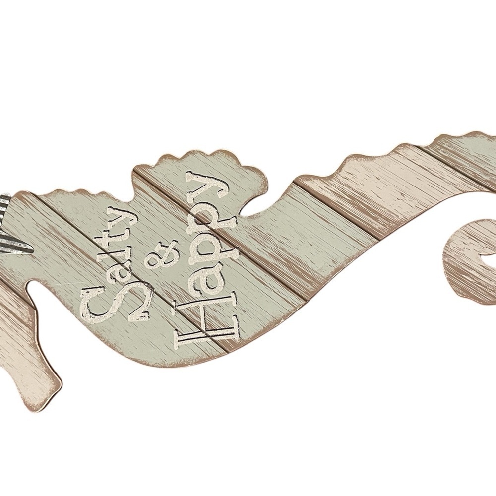 Shore Living Seahorse Salty and Happy Decor